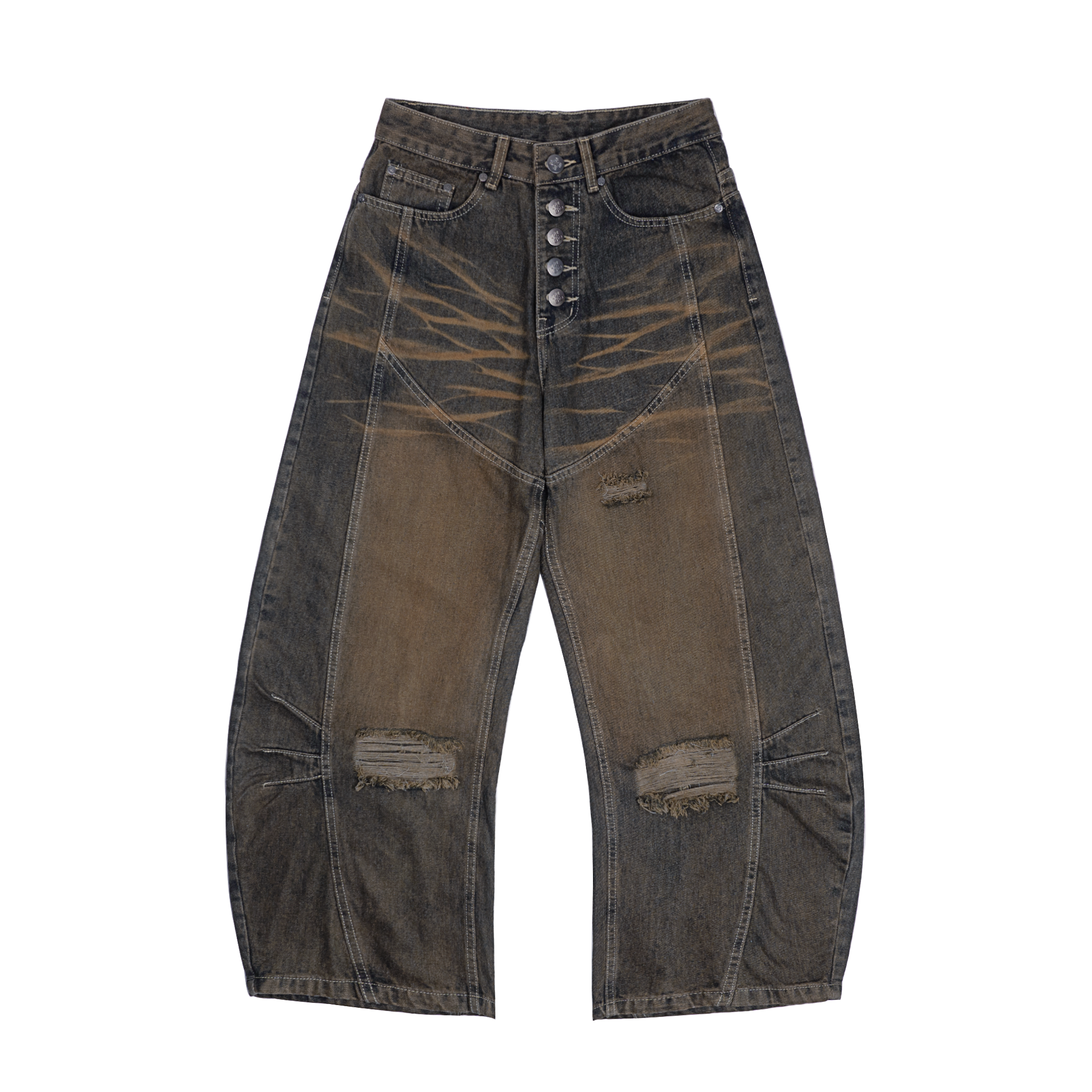  SWE SCARRED JEANS - RUSTED BROWN 