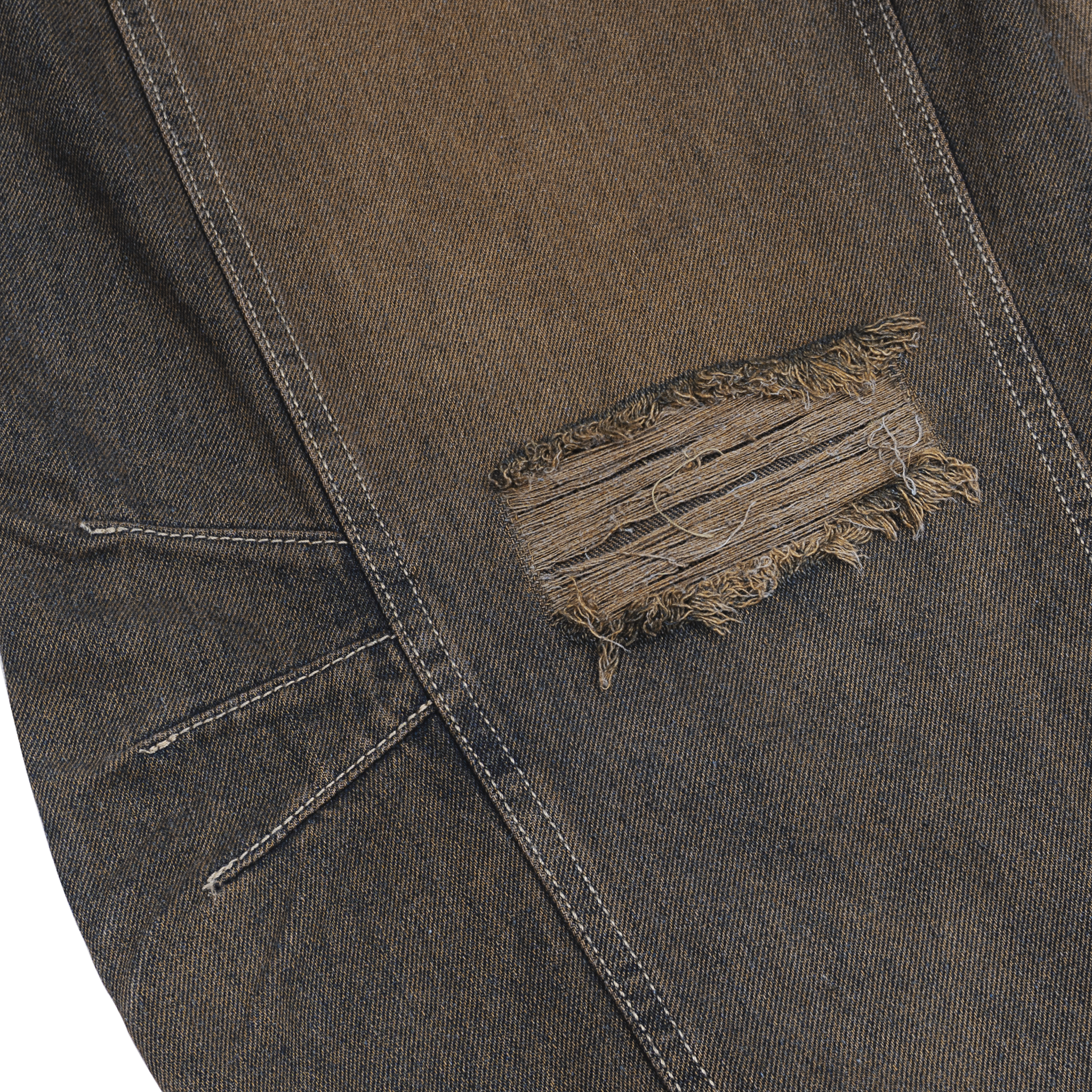  SWE SCARRED JEANS - RUSTED BROWN 