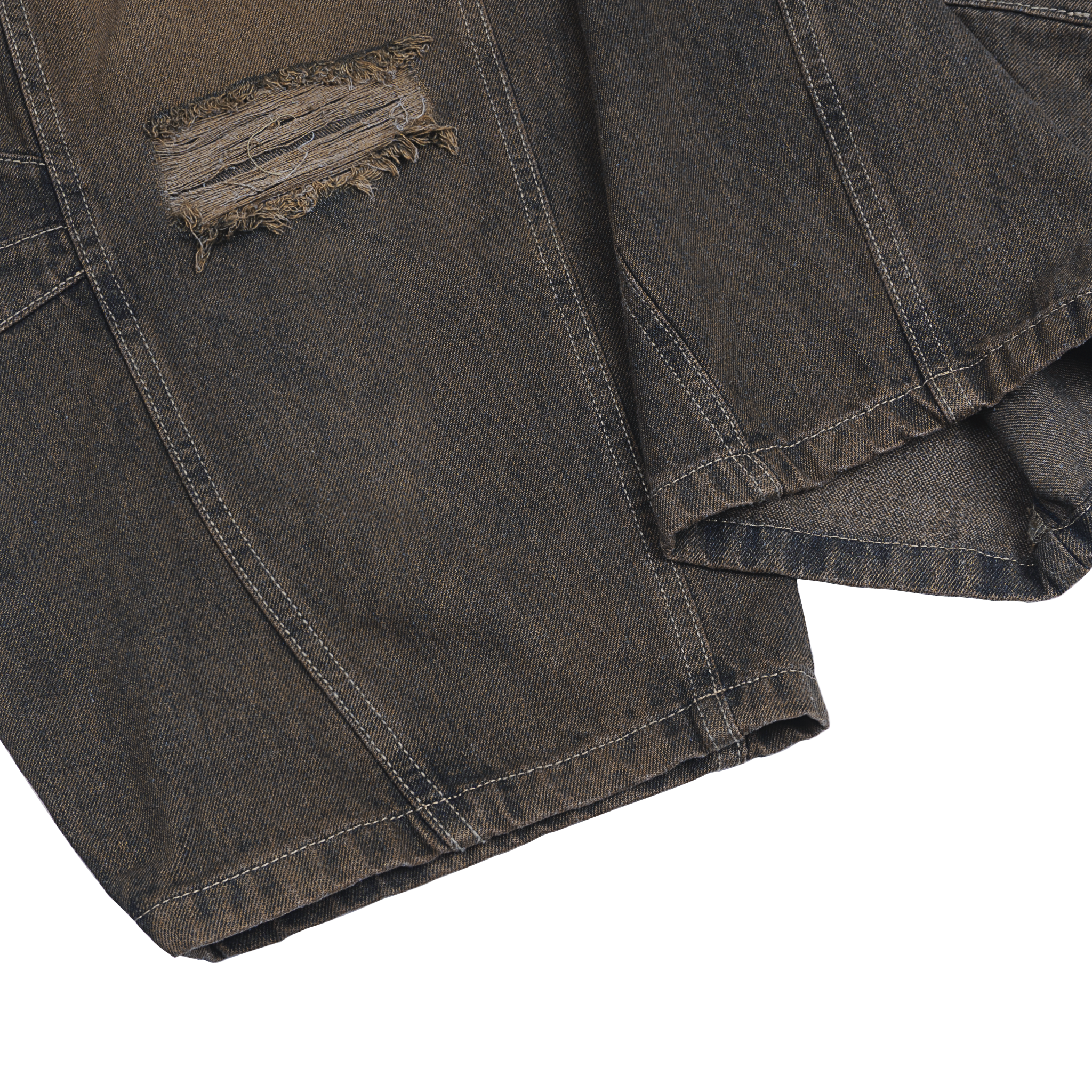  SWE SCARRED JEANS - RUSTED BROWN 