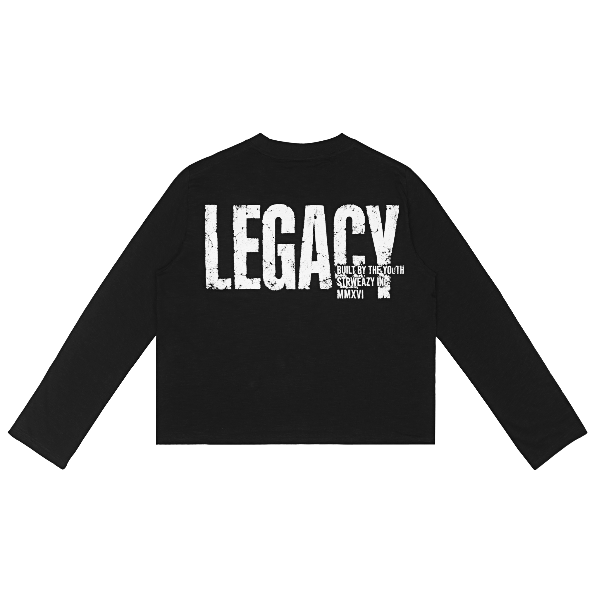  SWE LEGACY L/S BOXY TEE - BLACK 
