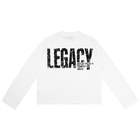  SWE LEGACY L/S BOXY TEE - WHITE 