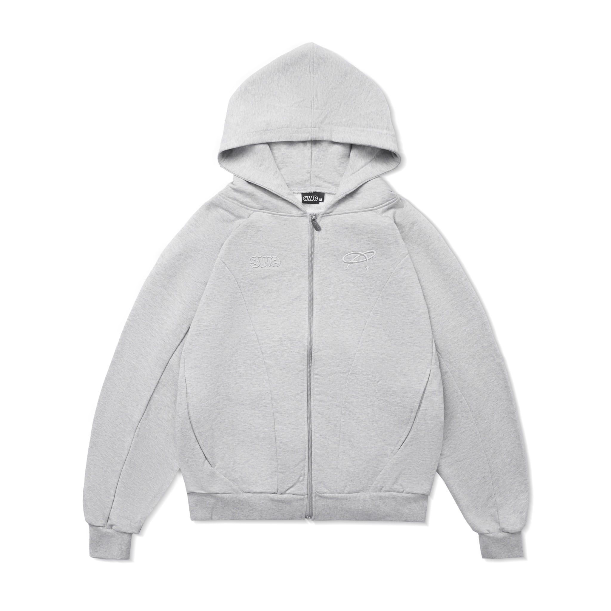  SWE LOOSE ZIP HOODIE - GRAY 