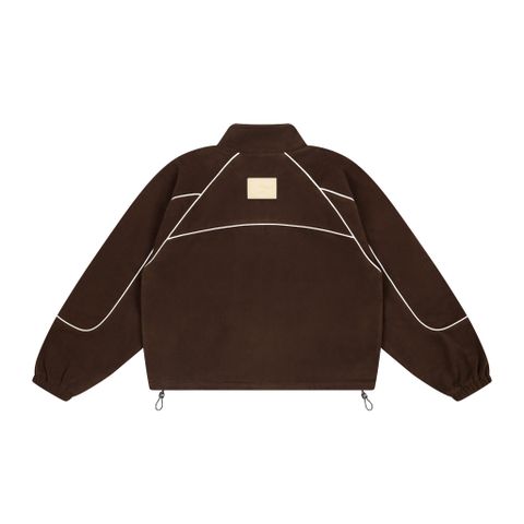  SWE TRACK FLEECE JACKET - BROWN 