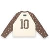  SWE STARFALL BOXY L/S TEE - BROWN/CREAM 
