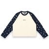  SWE STARFALL BOXY L/S TEE - NAVY/CREAM 