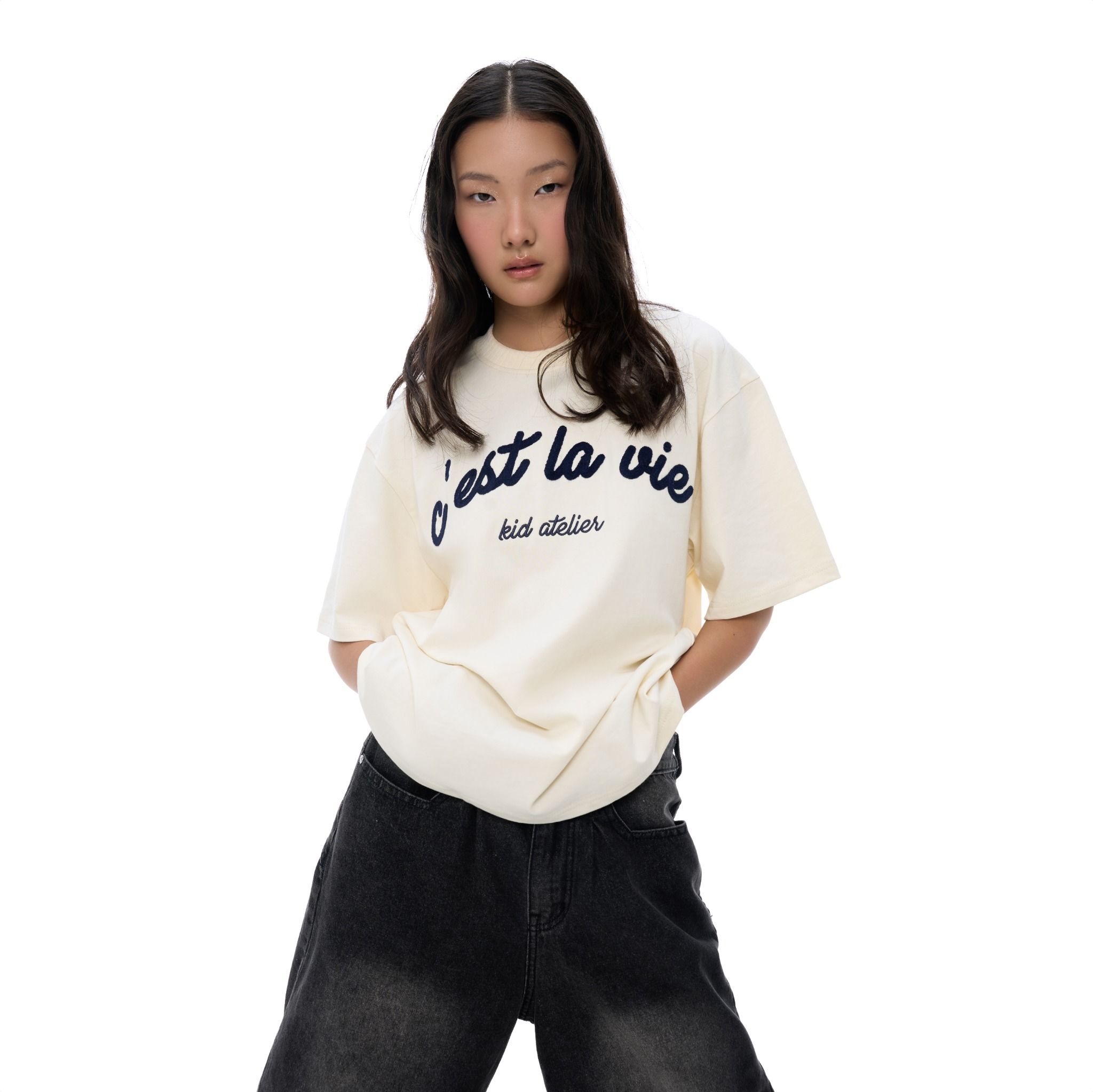  SWE LIFE TEE - CREAM 