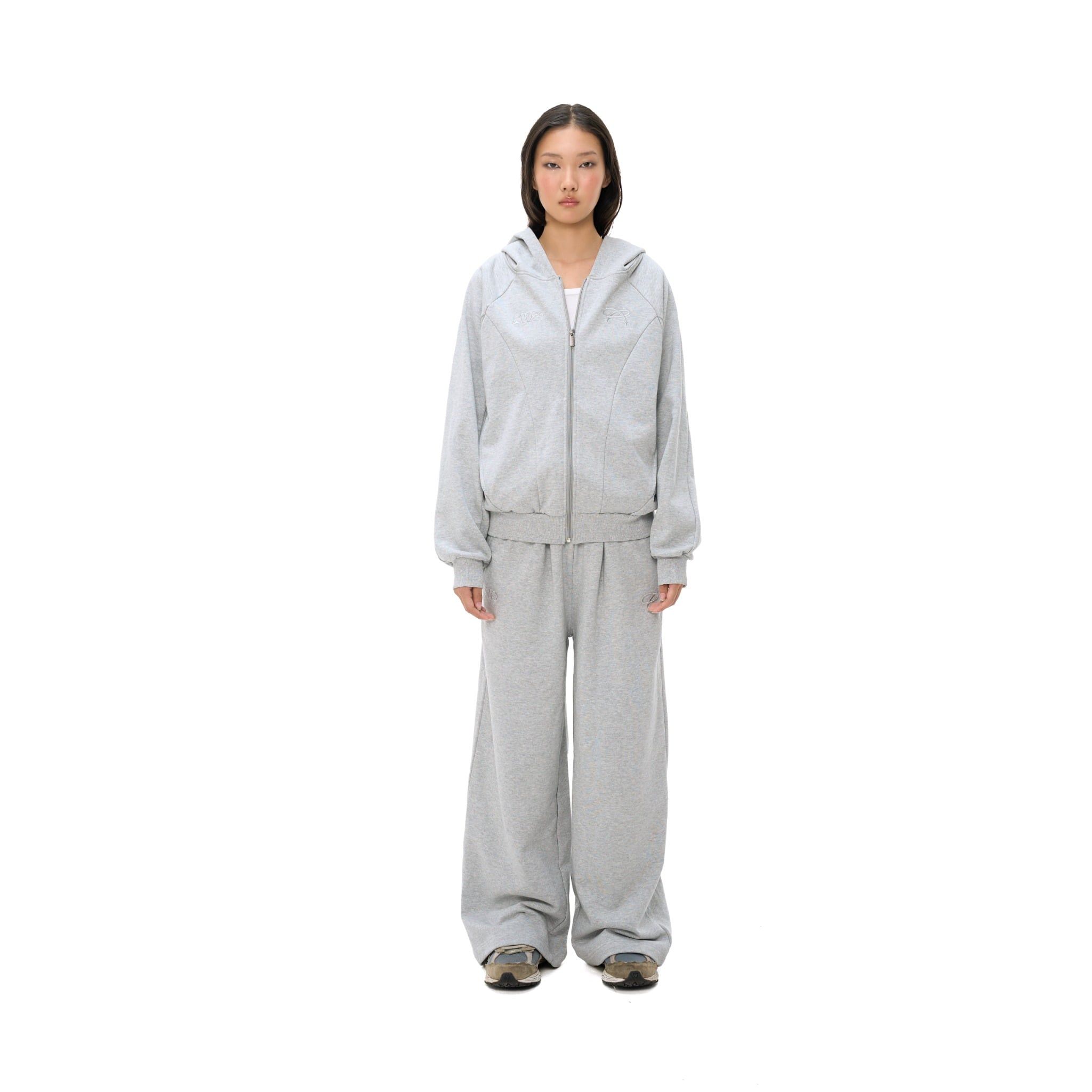  SWE LOOSE ZIP HOODIE - GRAY 