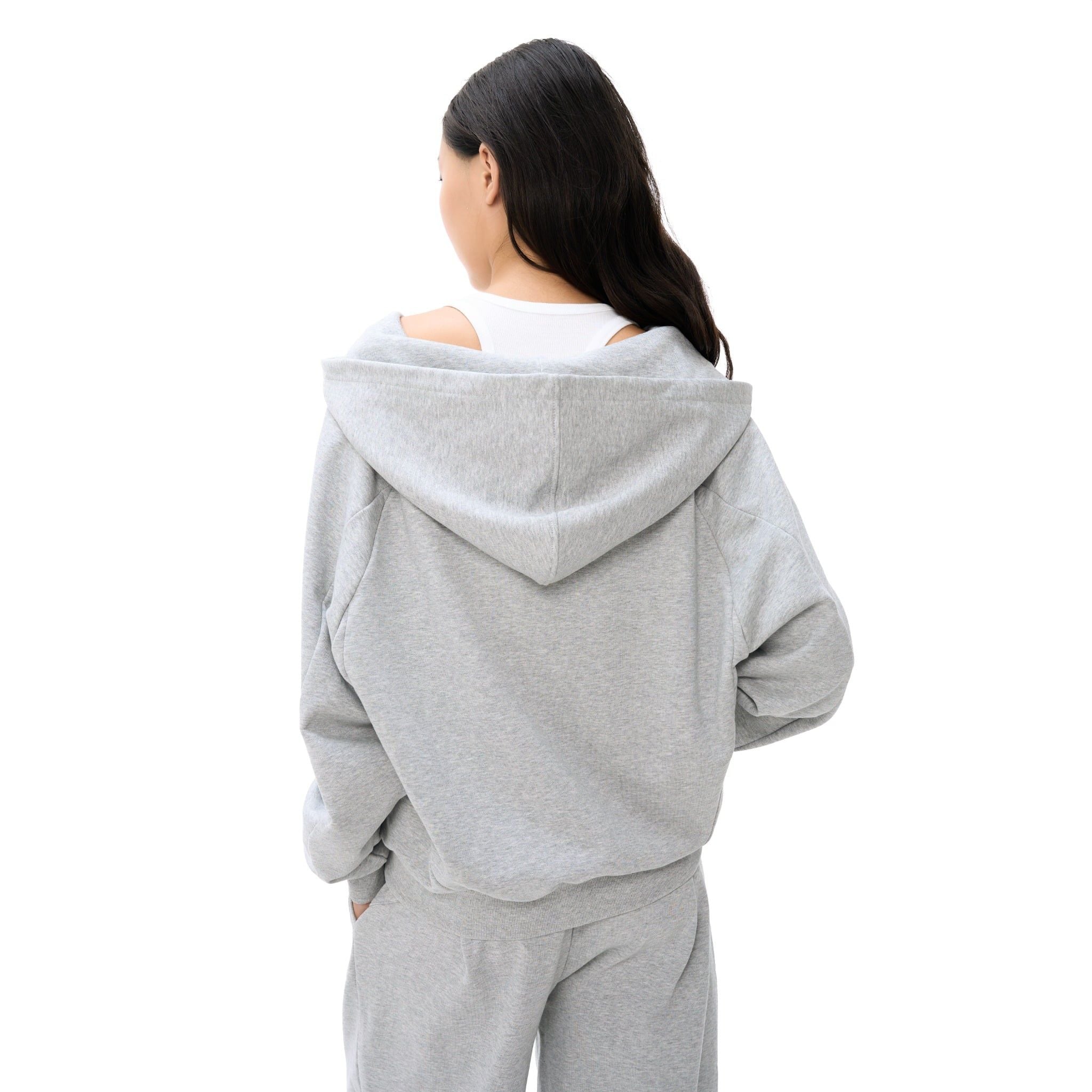  SWE LOOSE ZIP HOODIE - GRAY 