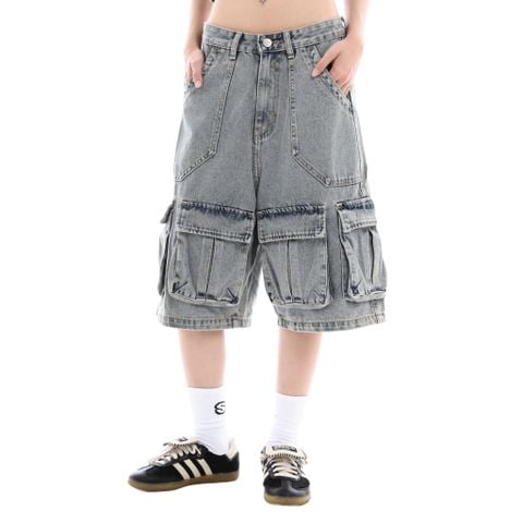  SWE NOMAD DENIM SHORTS - WASHED BLUE 