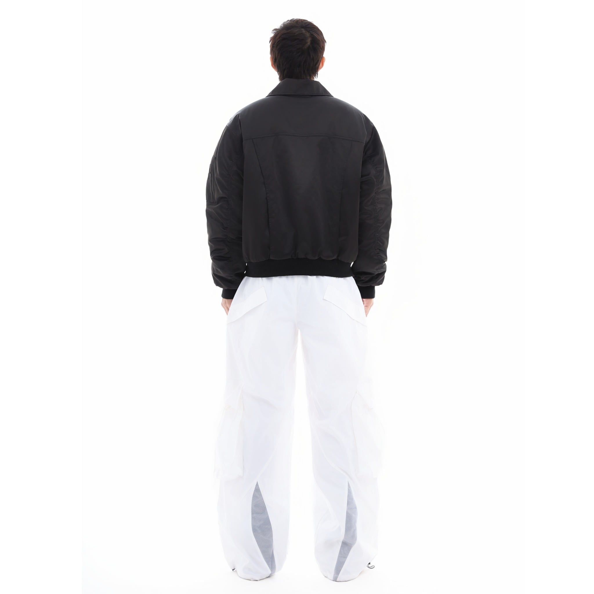  SWE BADGE BOMBER JACKET - BLACK 