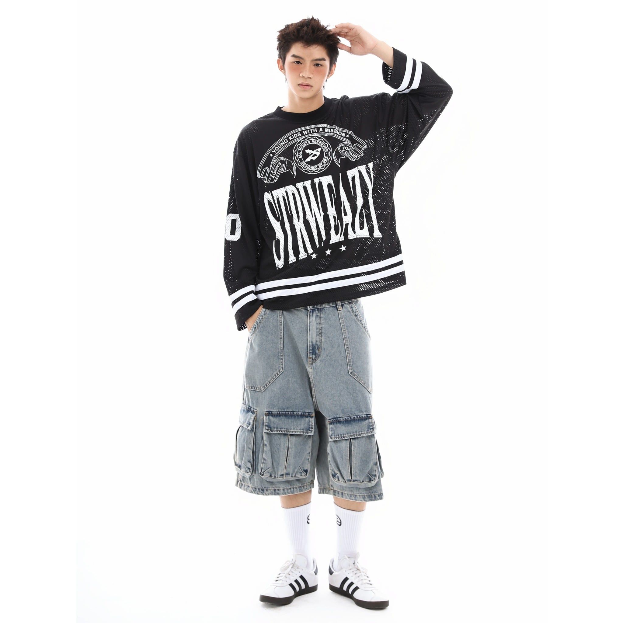  SWE CREW LS JERSEY - BLACK 