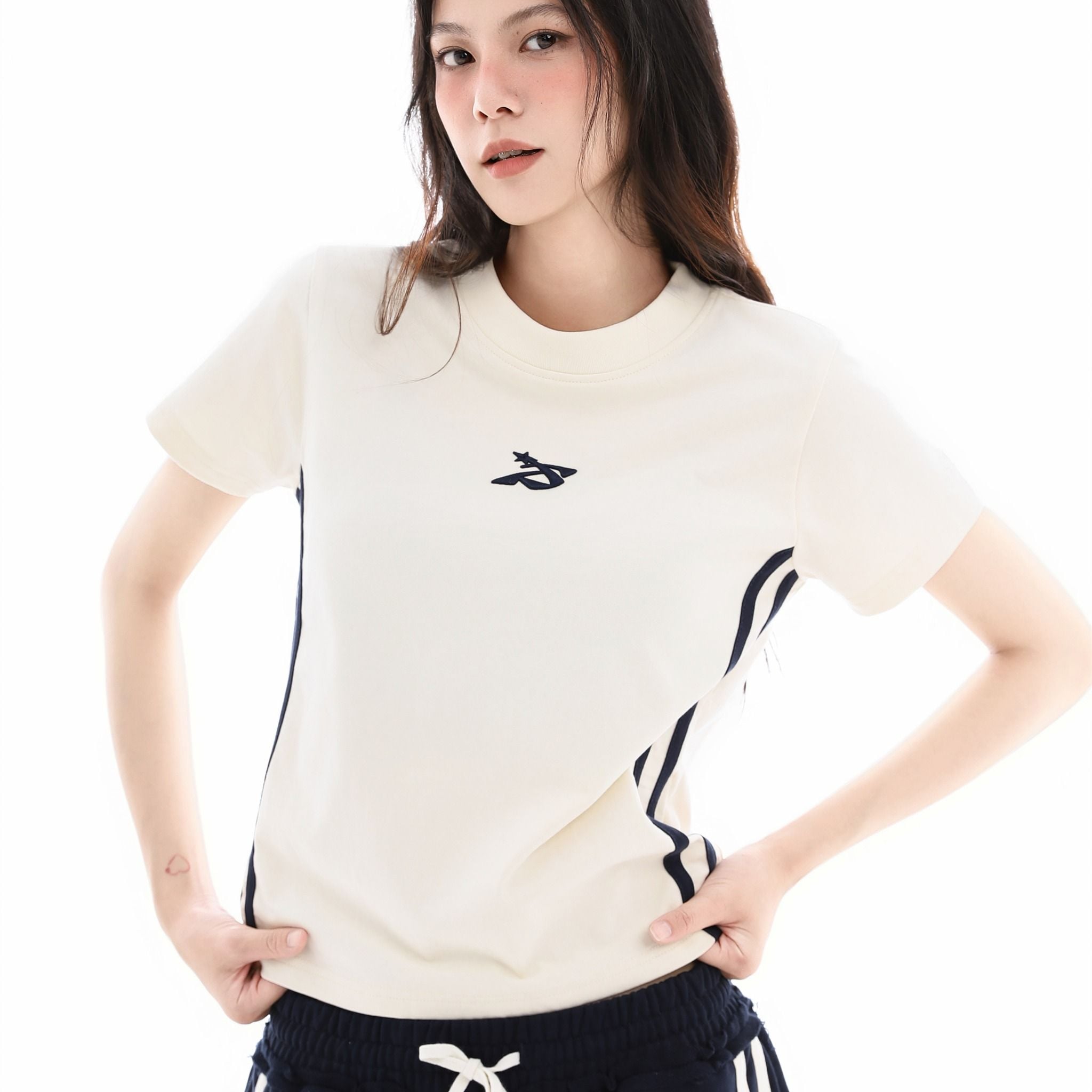  SWE 2BAR BABY TEE - BLUE 