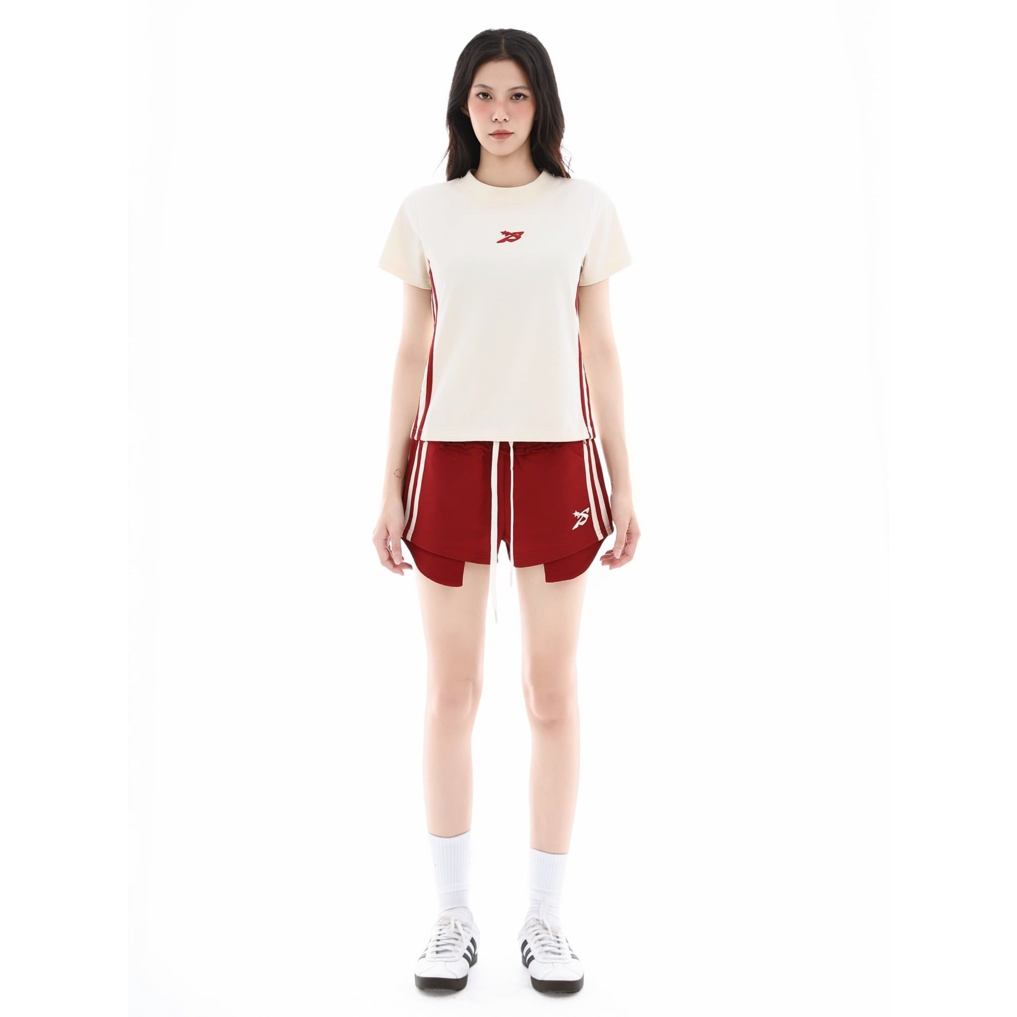  SWE 2BAR BABY TEE - RED 