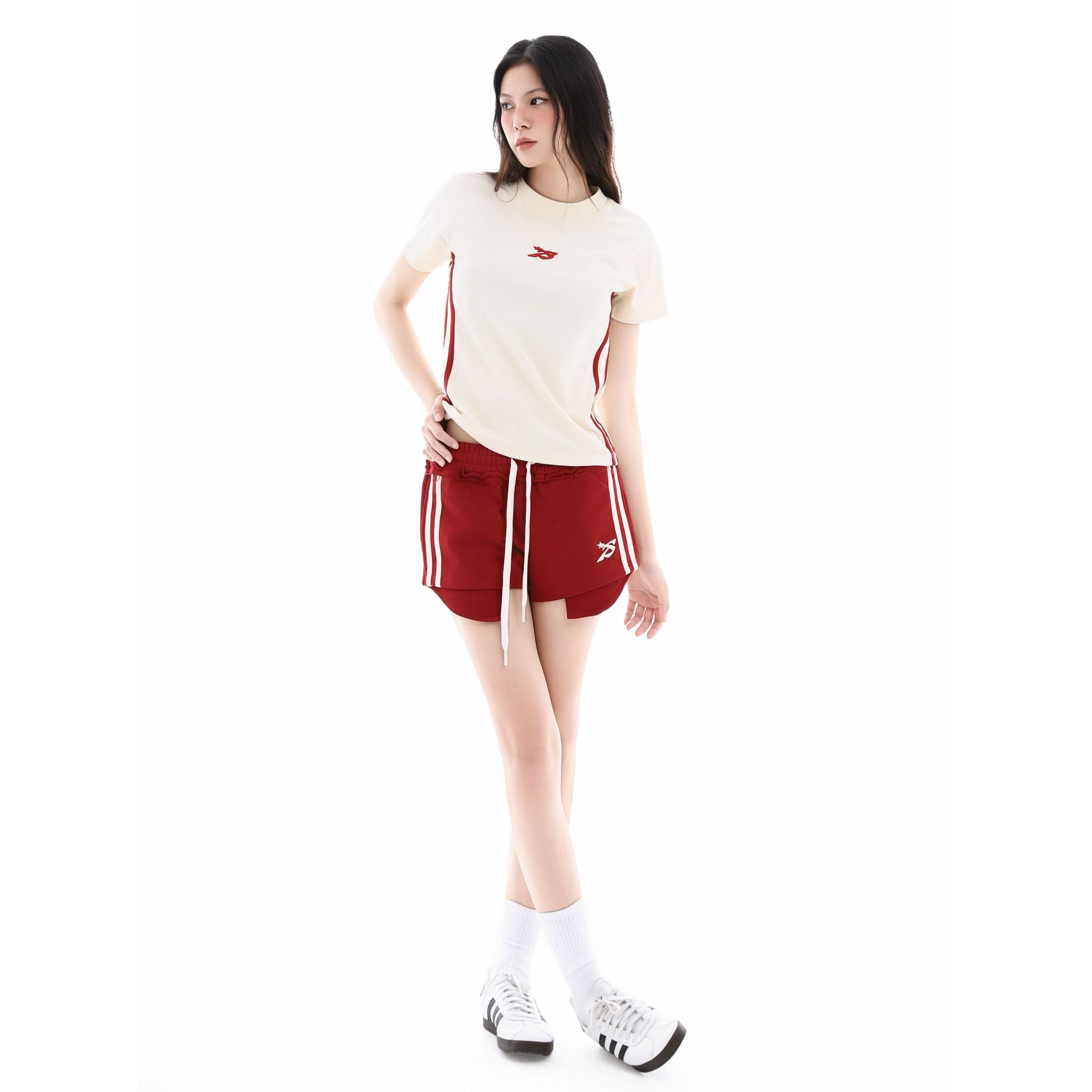  SWE 2BAR BABY TEE - RED 