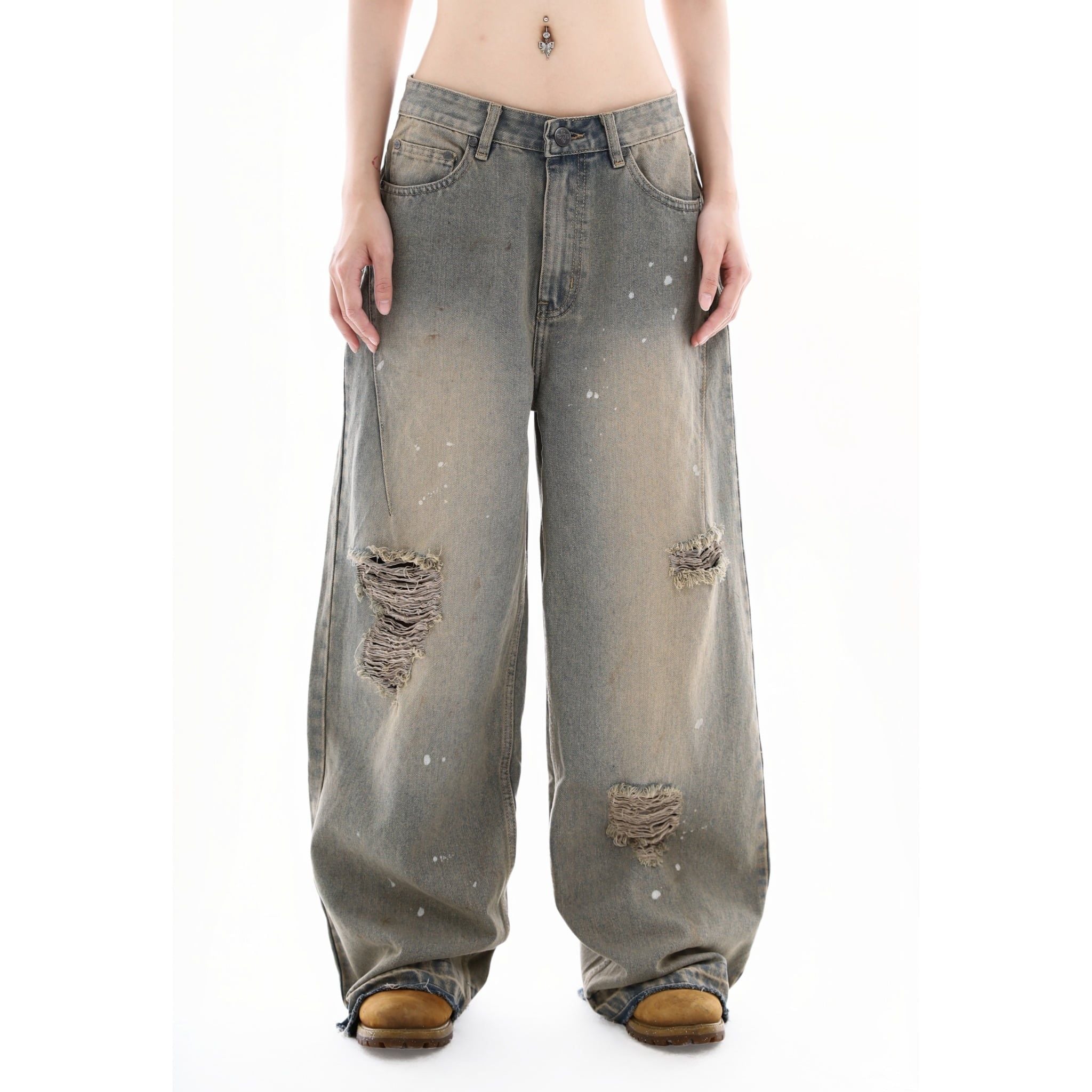  SWE DUNE DESTROYED JEANS - BLUE 