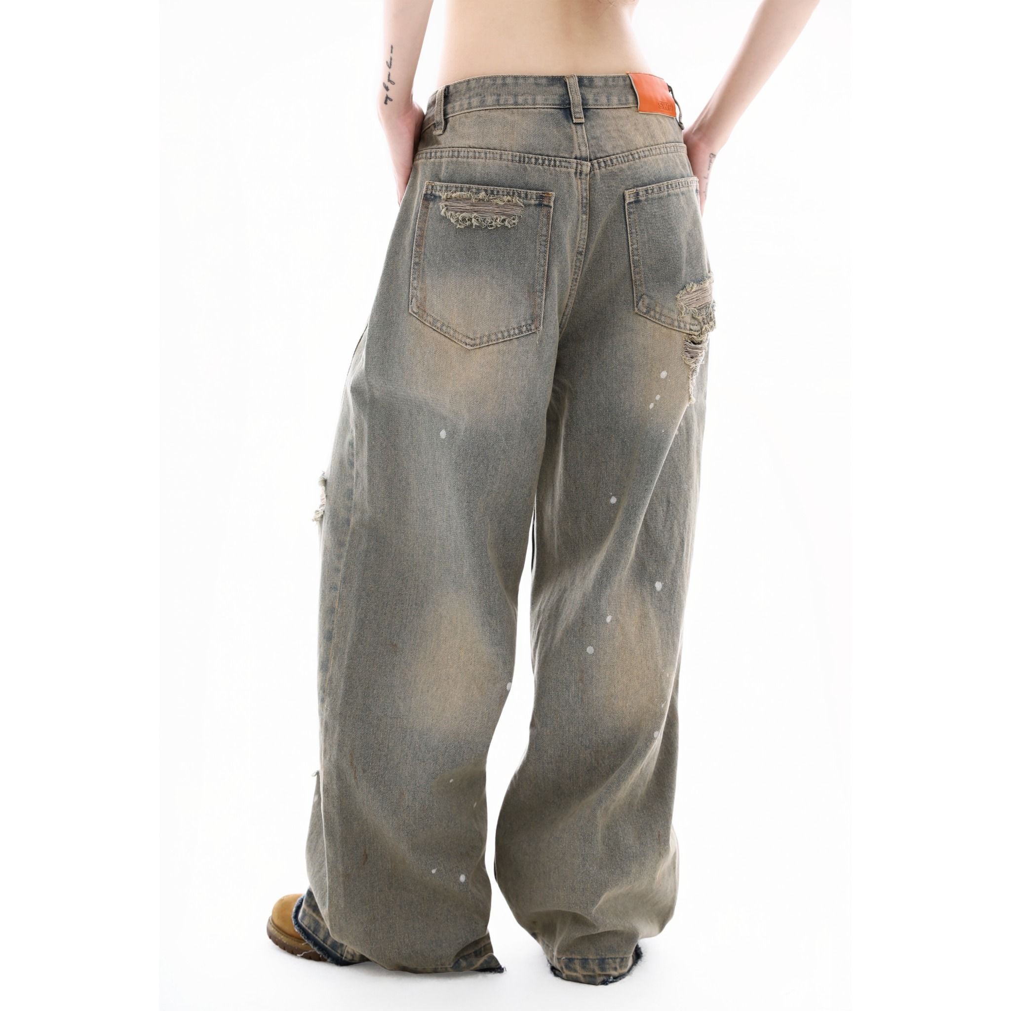  SWE DUNE DESTROYED JEANS - BLUE 