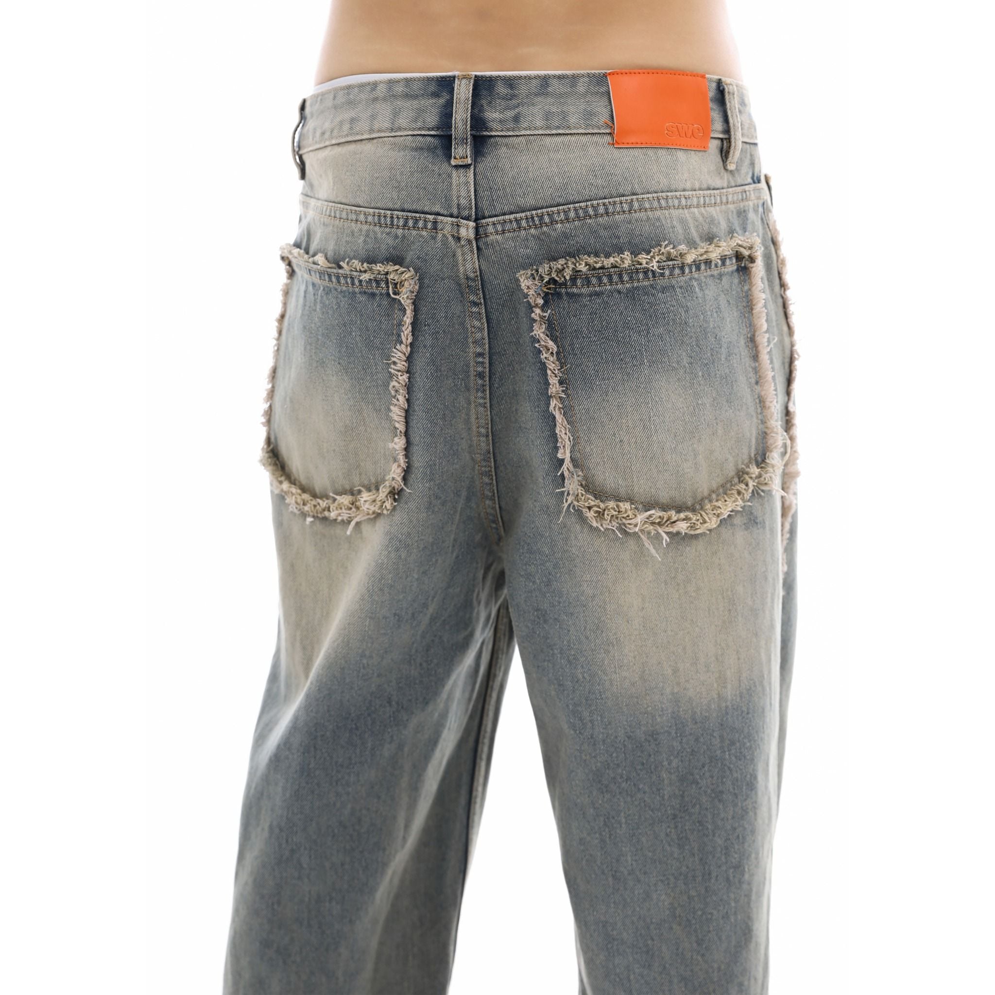 SWE EDGE WASHED JEANS - BLUE 