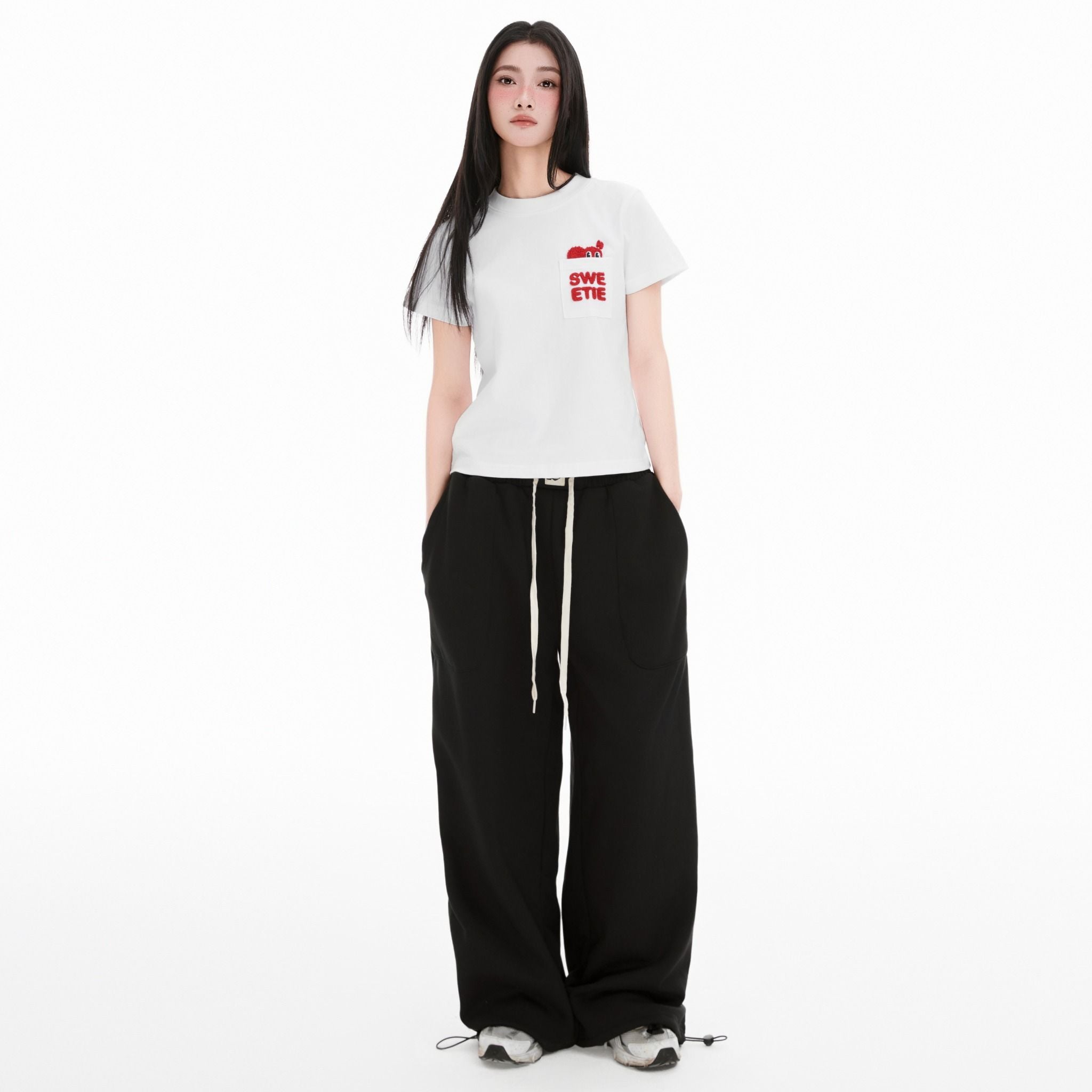  SWE COLLEGE SWEATPANTS - BLACK 