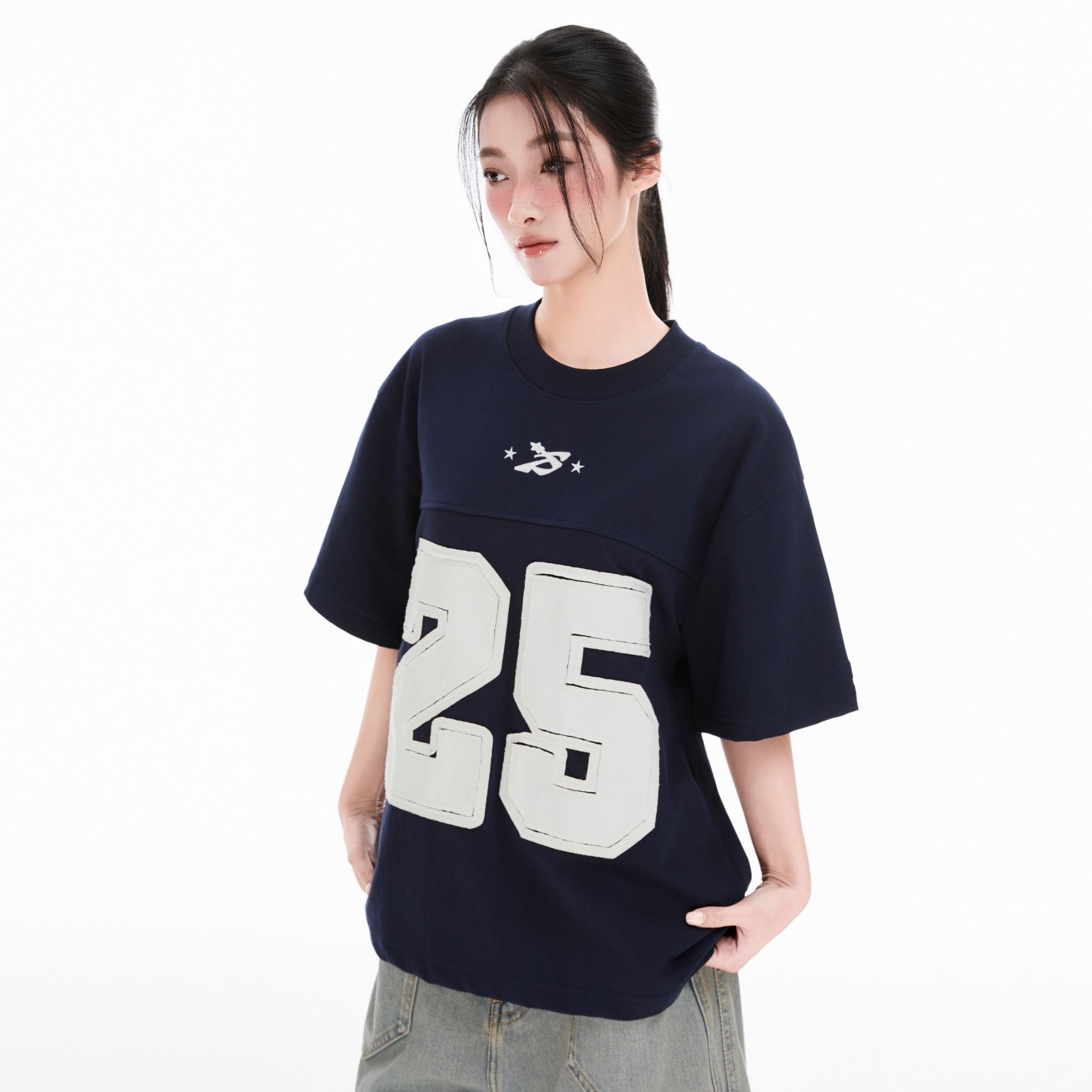  SWE HOLLOW TEE - NAVY 