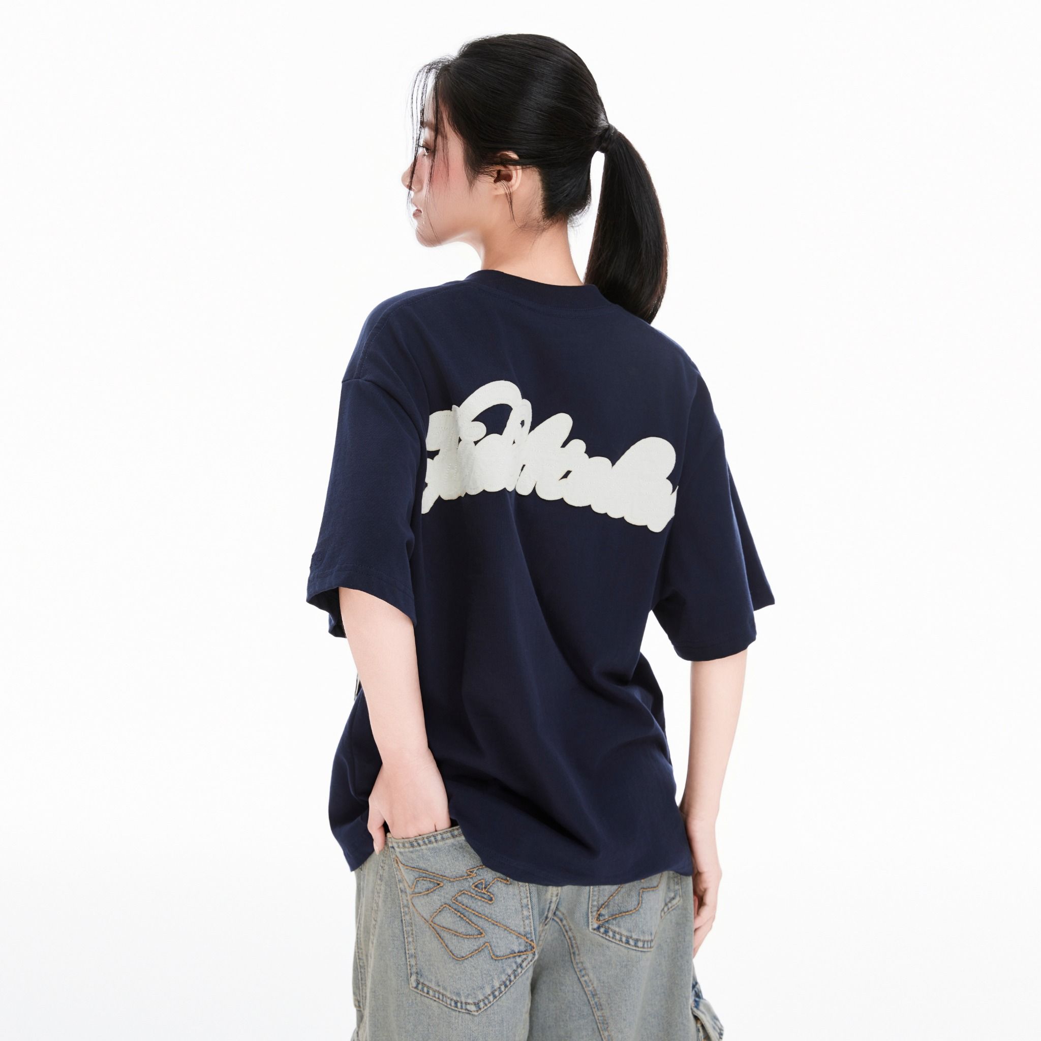 SWE HOLLOW TEE - NAVY 