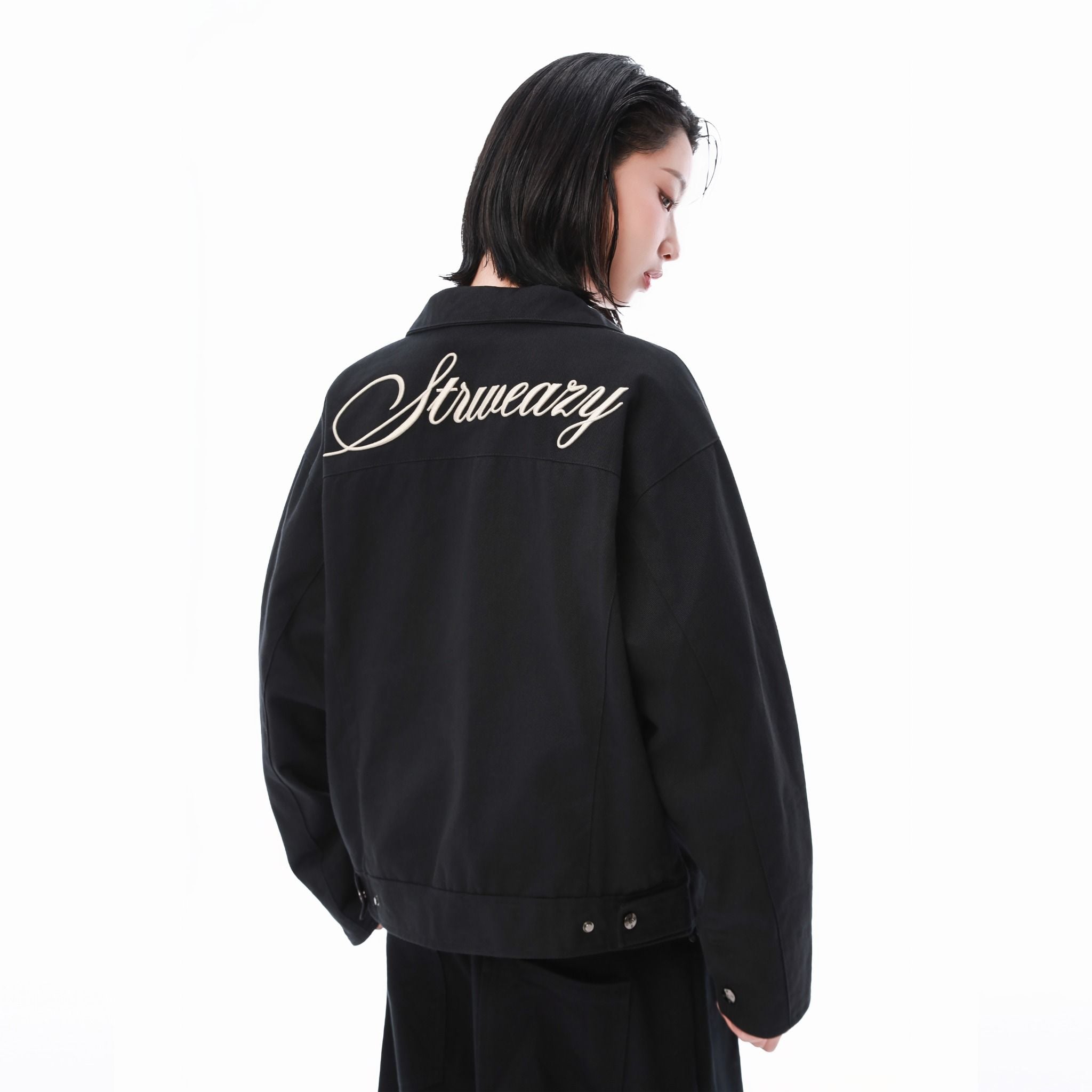  SWE SCRIPT JACKET - BLACK 