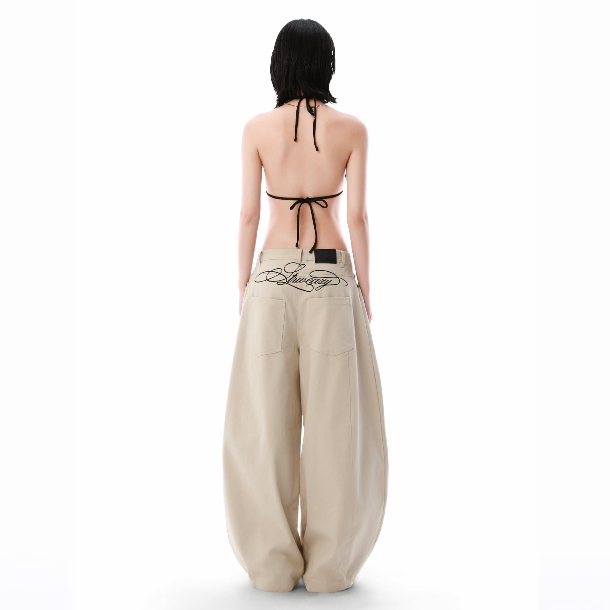  SWE BARREL KHAKI PANTS - BEIGE 