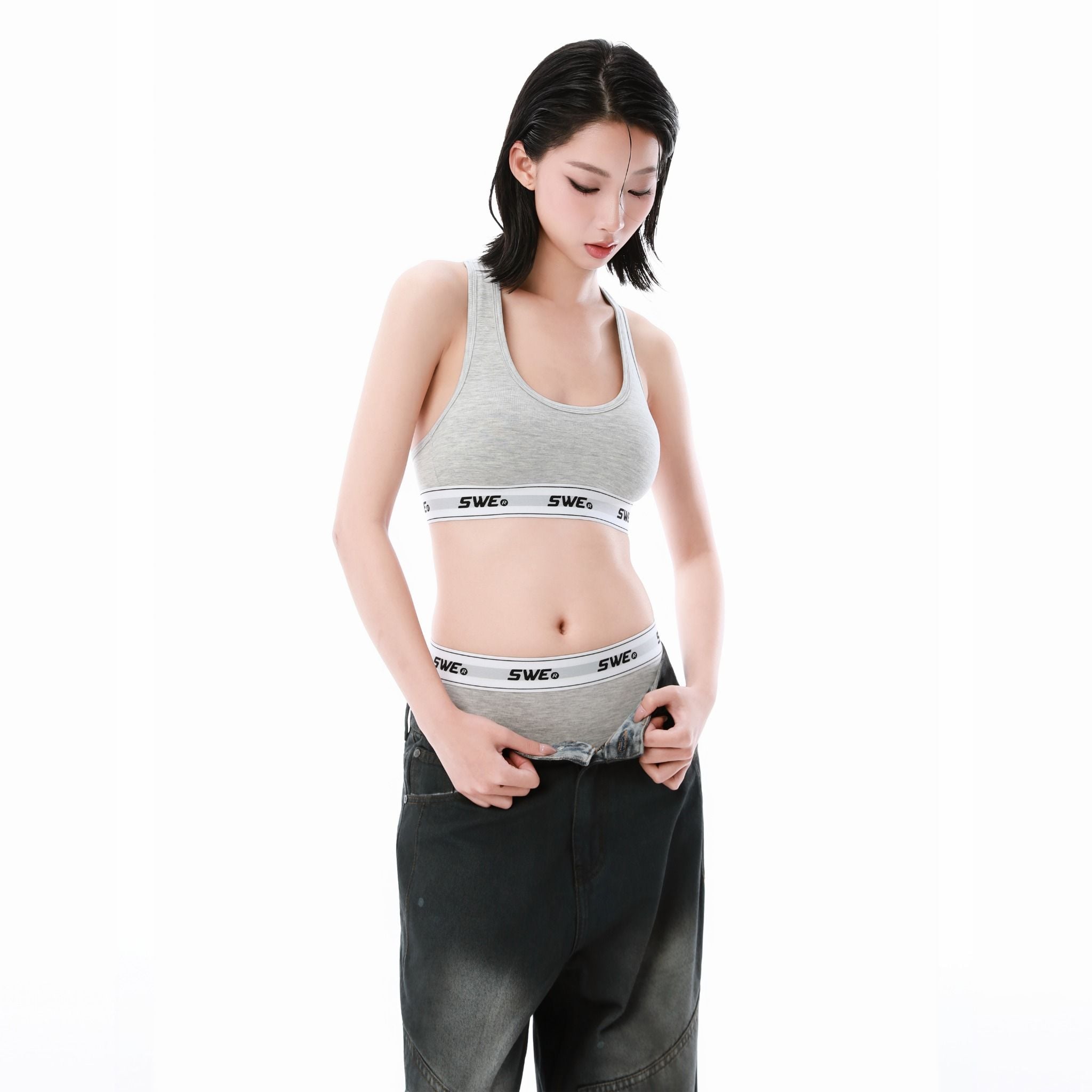  SWE OG BAND SPORT BRA - GRAY 