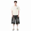  SWE INTERCUT DENIM SHORTS - WASHED BLACK 
