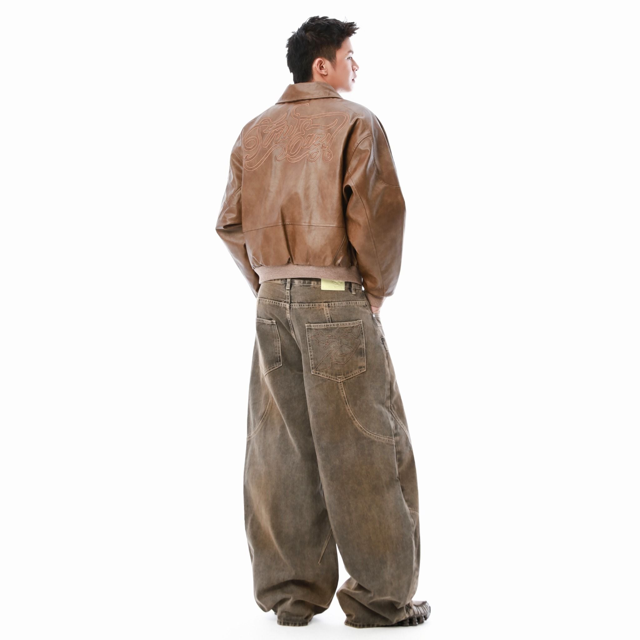  SWE ARC WIDE JEANS - MUD FADE 