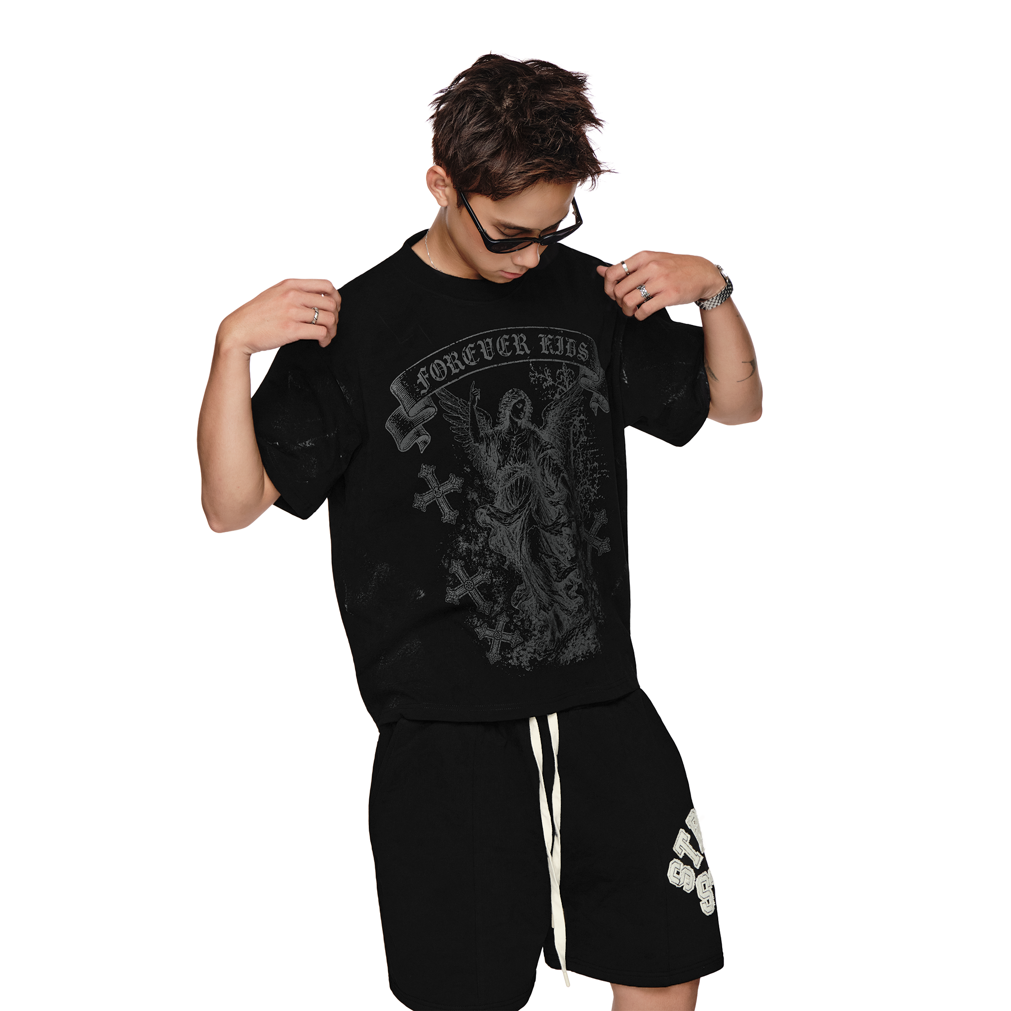 SWE FOREVER BOXY TEE - BLACK 
