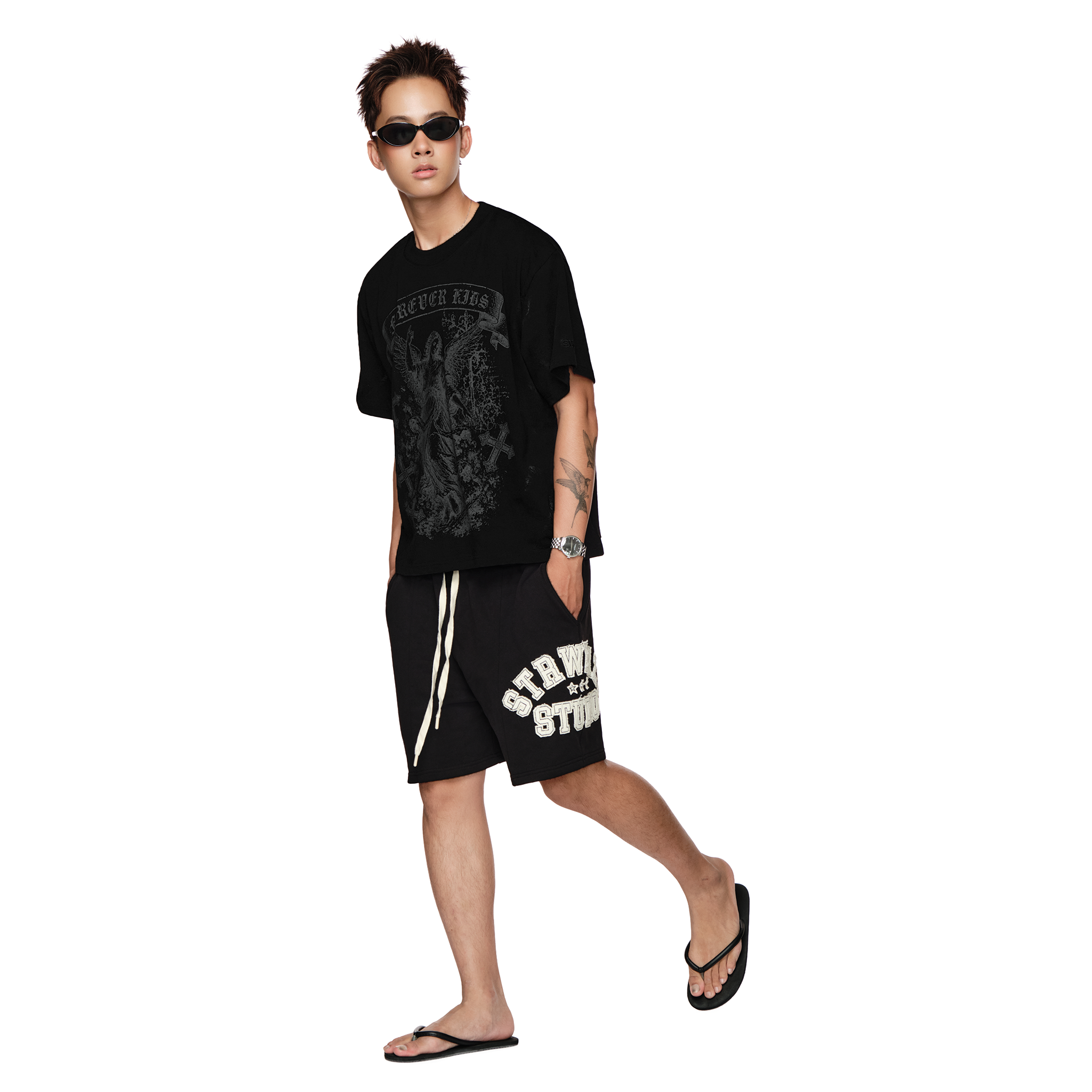  SWE FOREVER BOXY TEE - BLACK 