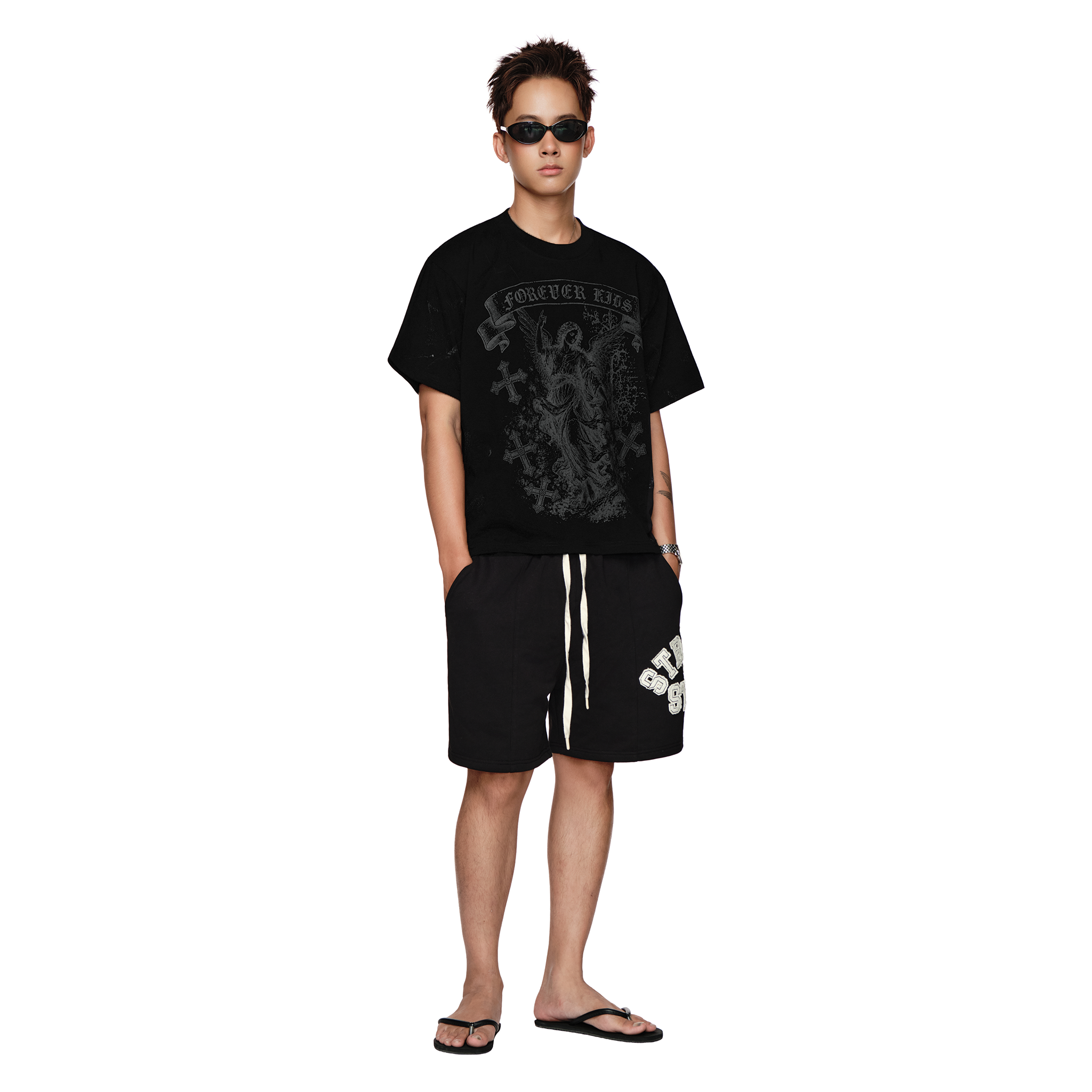  SWE FOREVER BOXY TEE - BLACK 