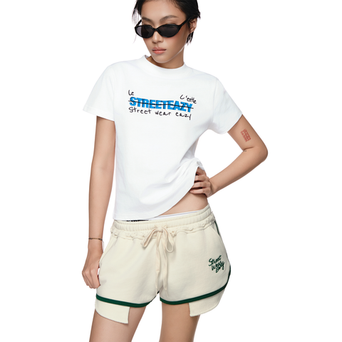  SWE SCRAWL BABY TEE - WHITE 