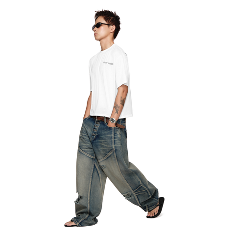  SWE SCARRED JEANS - VINTAGE BLUE 
