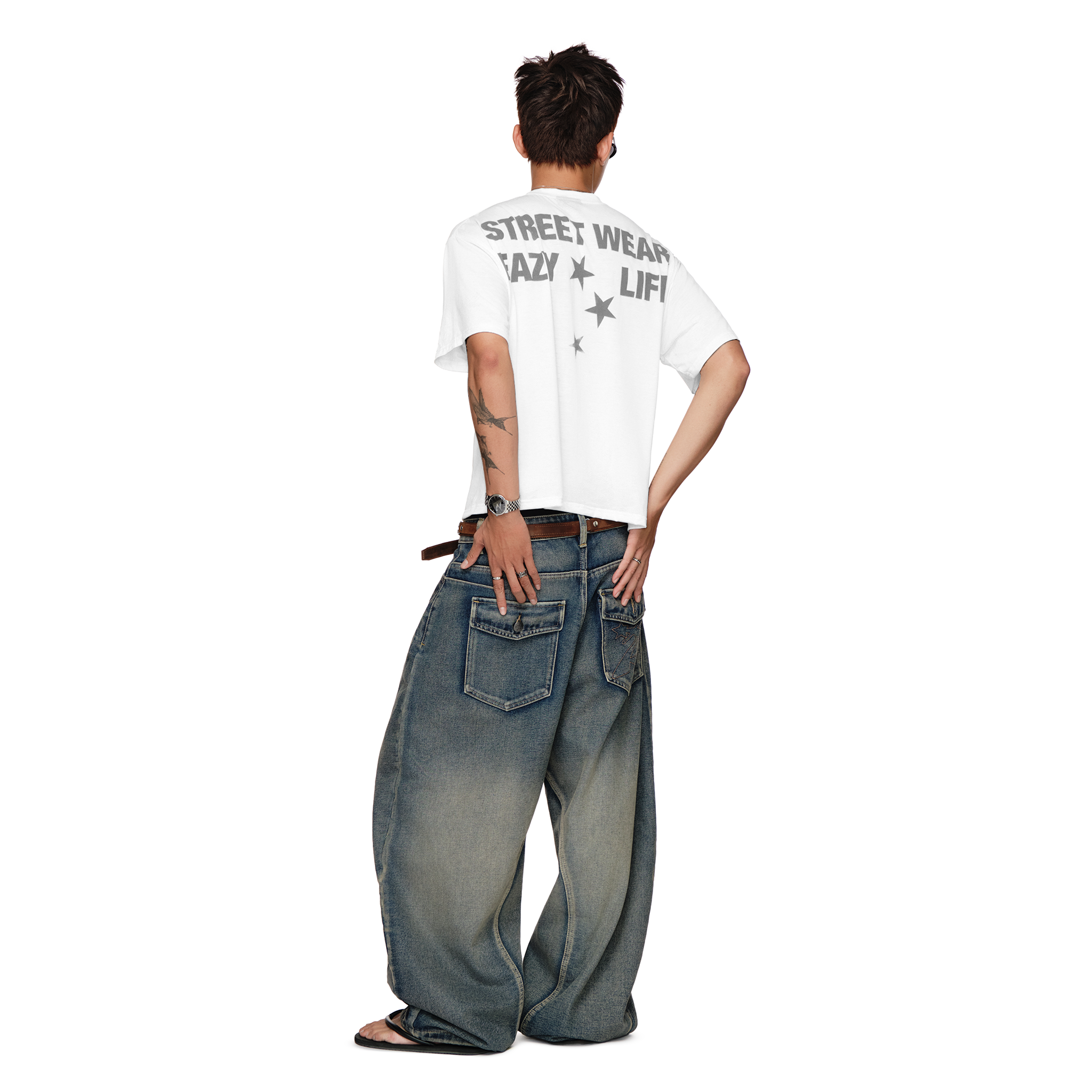  SWE SCARRED JEANS - VINTAGE BLUE 