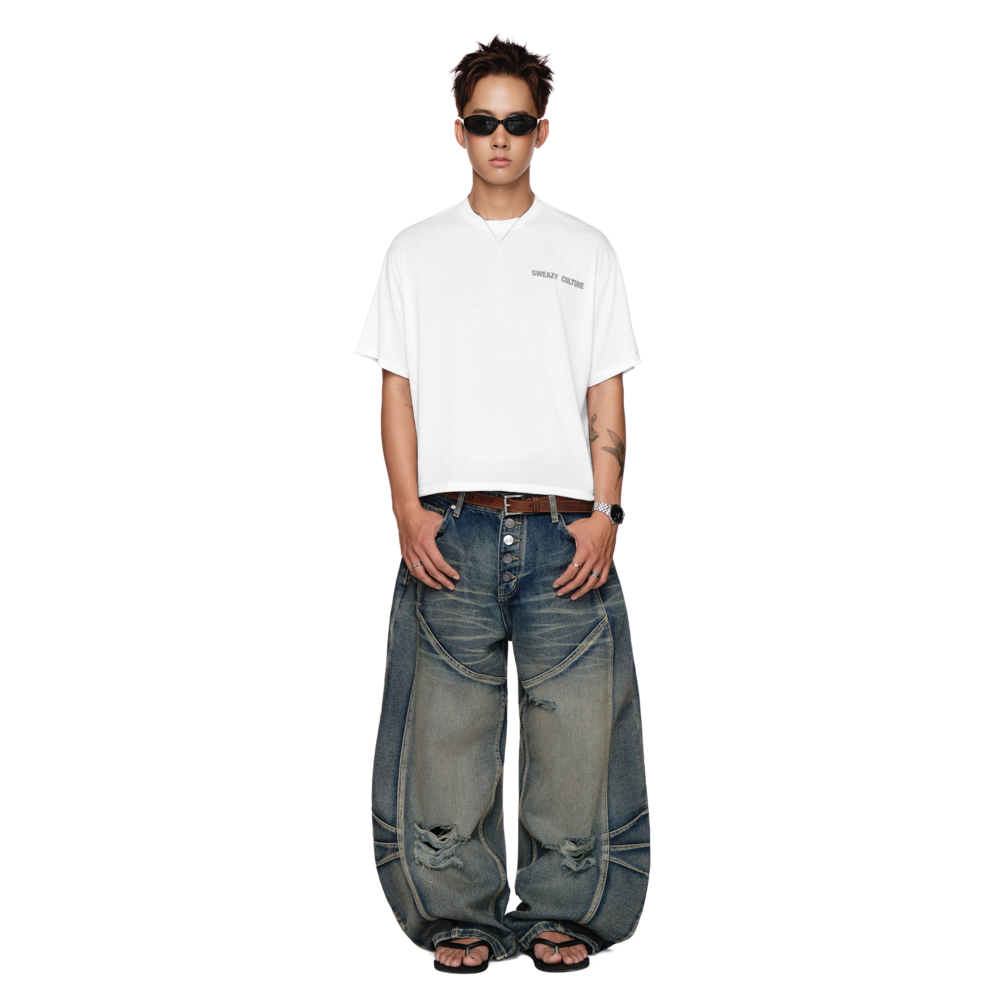  SWE EZ LIFE TEE - WHITE 
