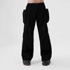  SWE FLARED CARGO PANTS - BLACK 