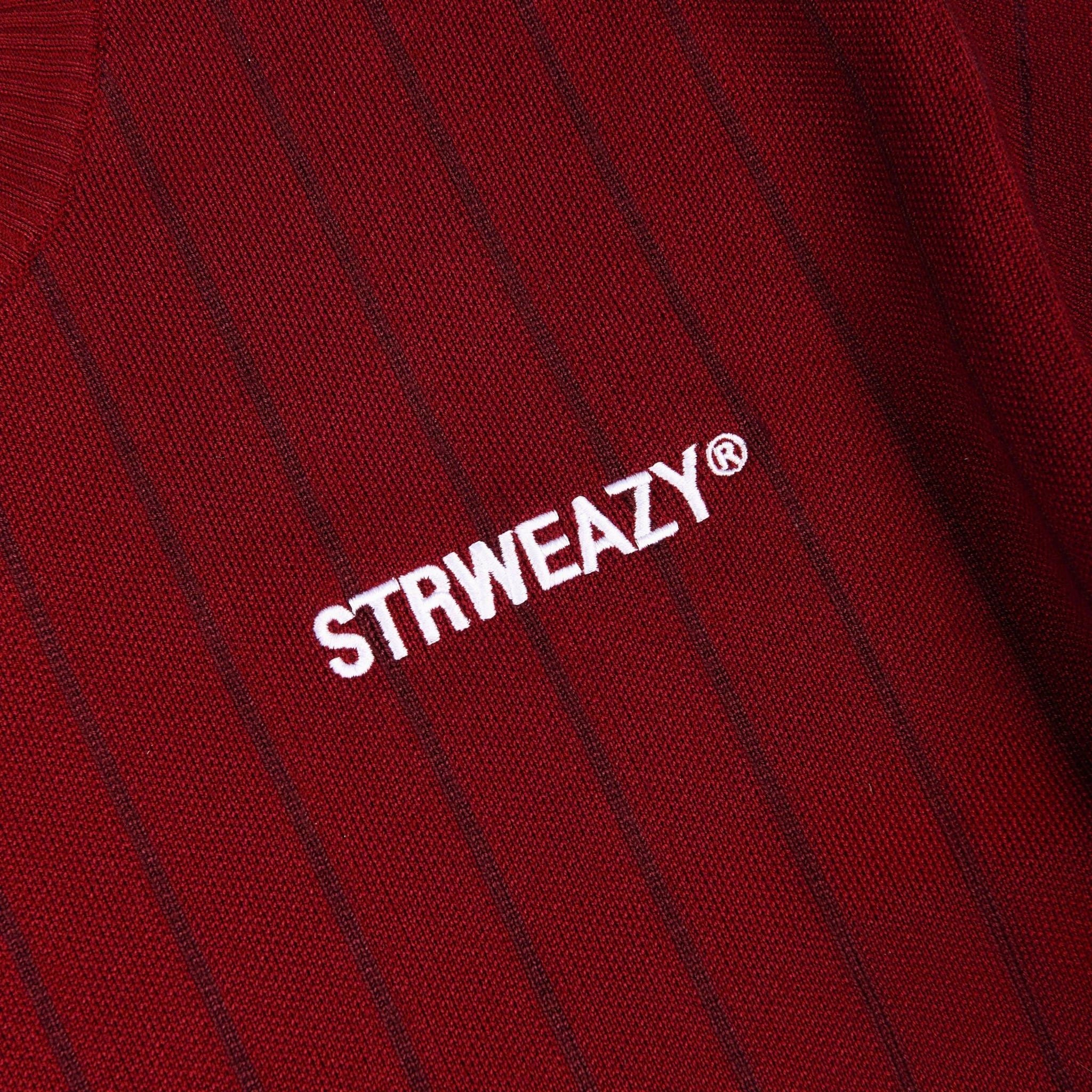  SWE PINSTRIPE KNIT TEE – RED 