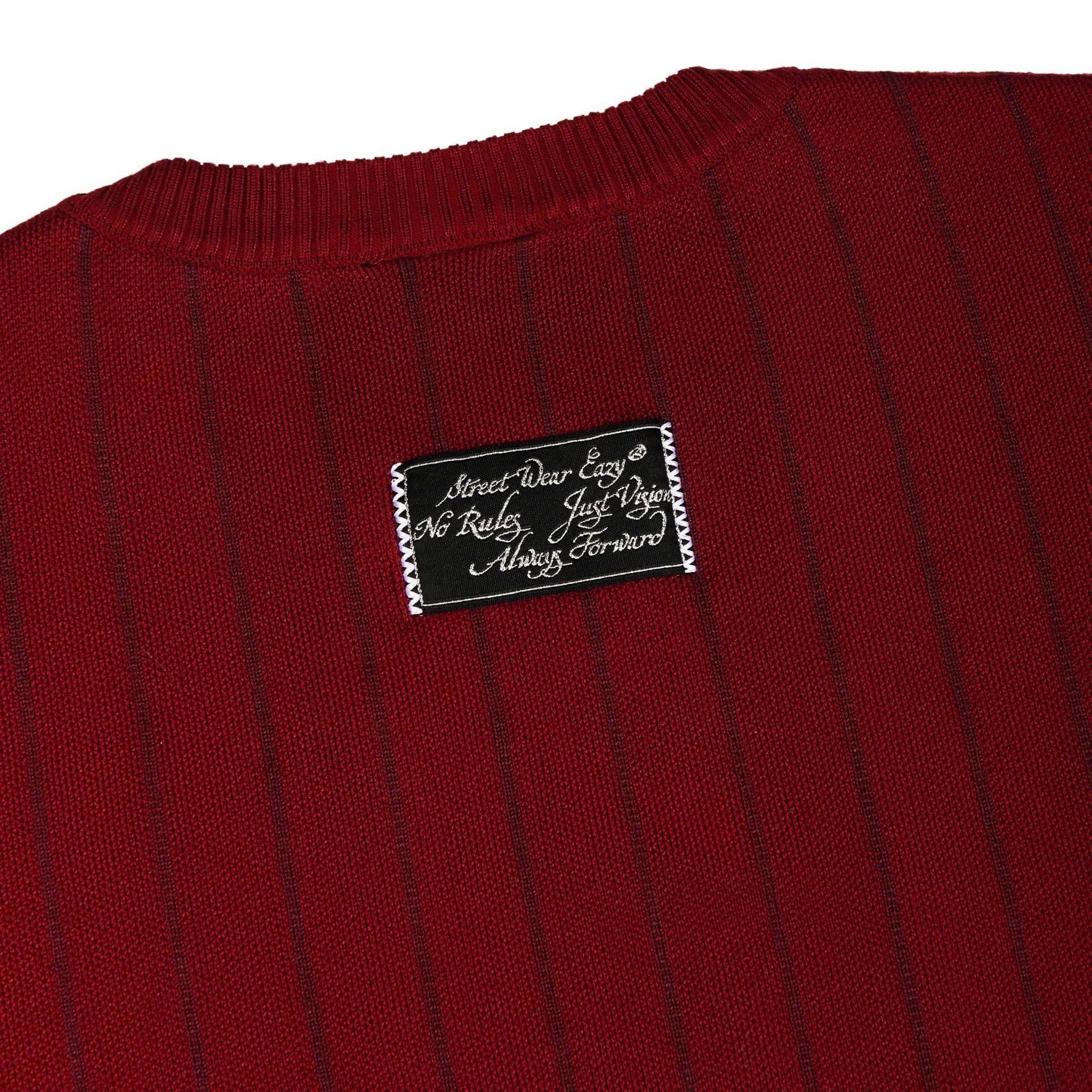  SWE PINSTRIPE KNIT TEE – RED 