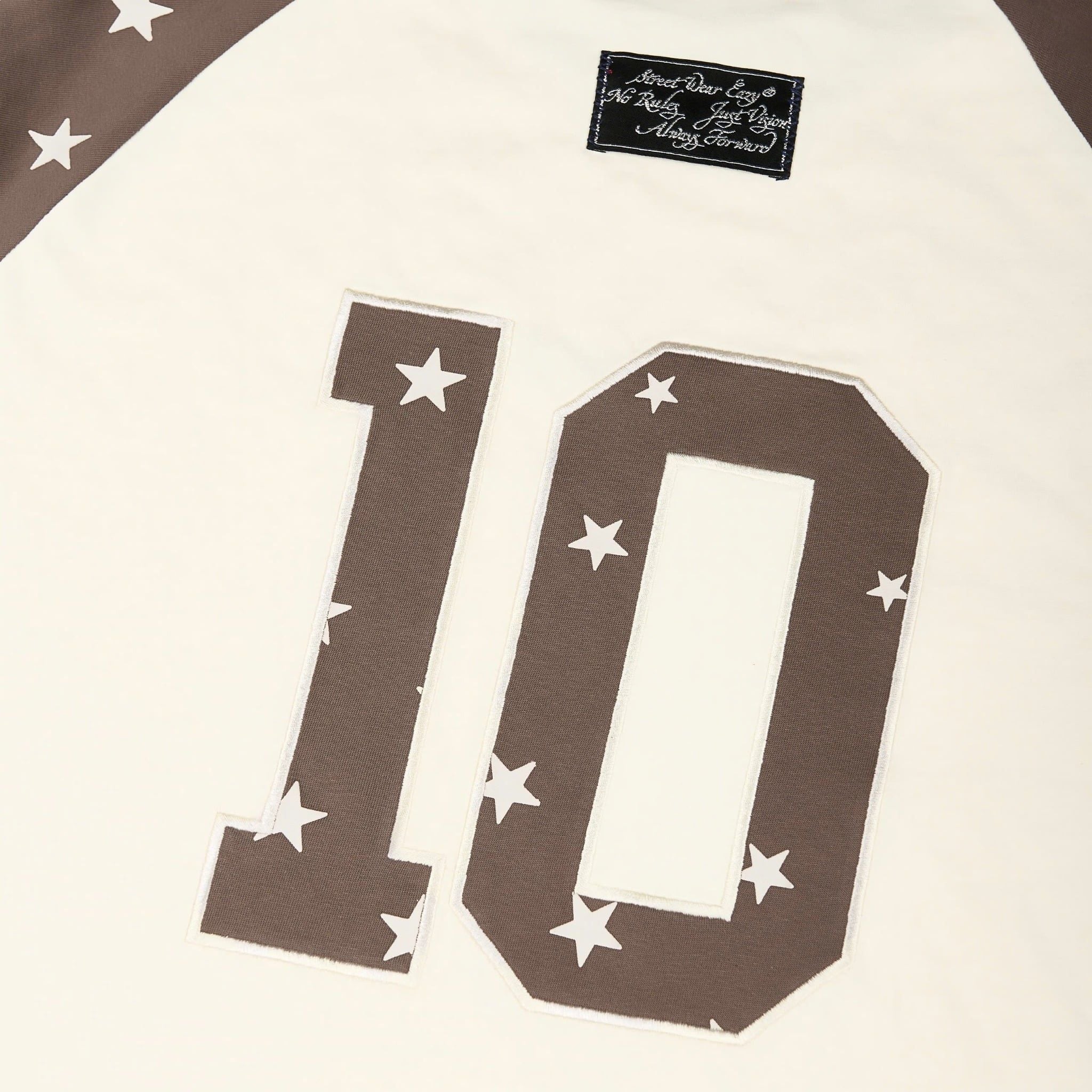  SWE STARFALL BOXY L/S TEE - BROWN/CREAM 