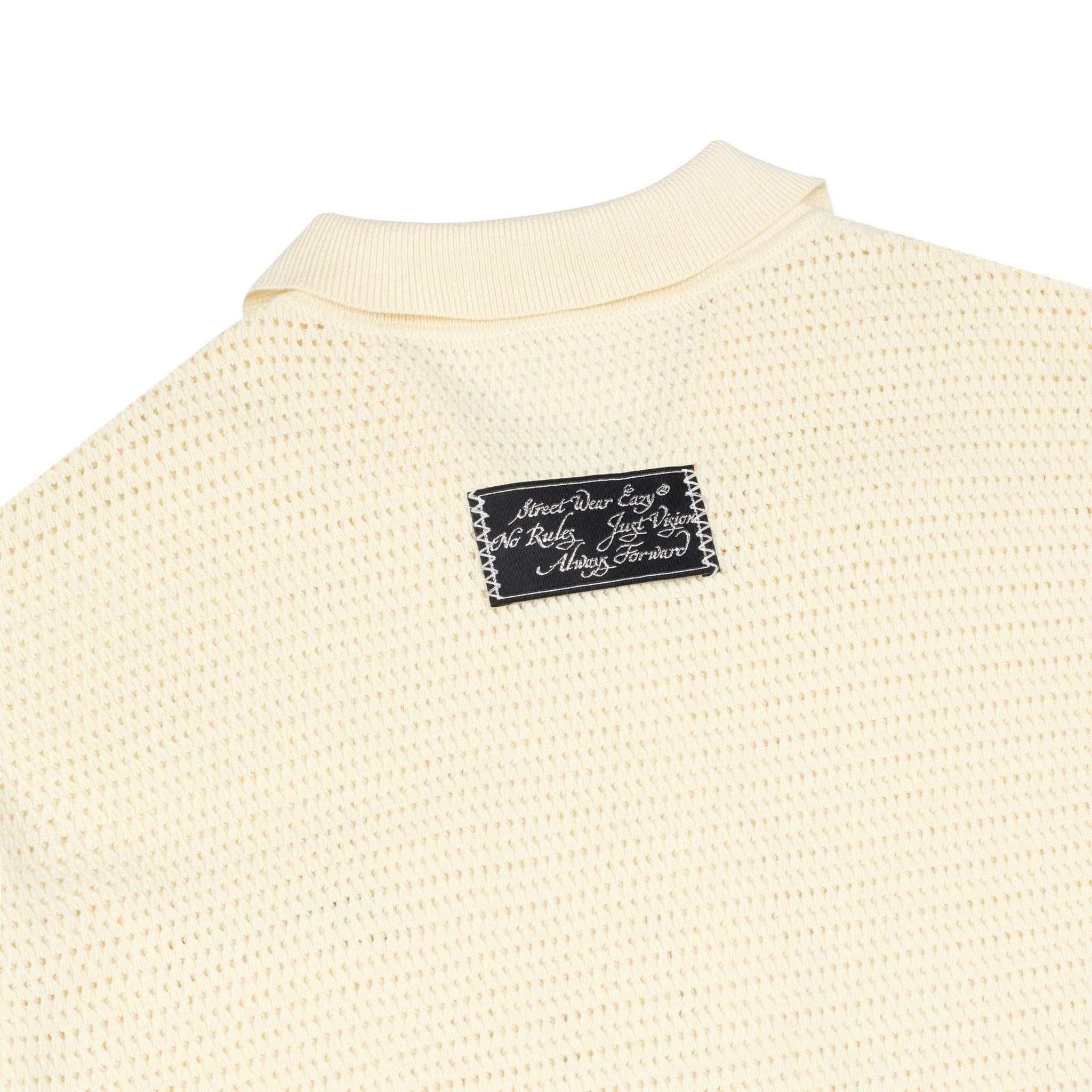  SWE CROCHET KNIT SHIRT - CREAM 