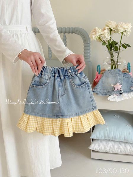 CVAY19 - Chân váy ren trẻ em bé gái, chất liệu dệt kim từ sợi tổng hợp size 90-170, NSX Foshan Hongpai Uniform Co., Ltd