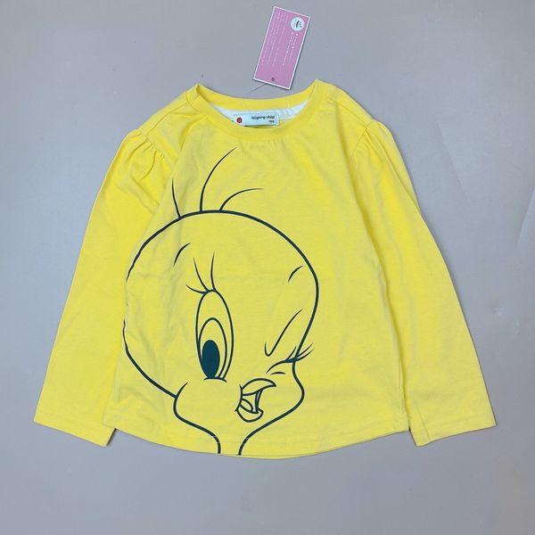 ABG50 - Áo cotton L.C hình vịt 2 màu kem / vàng size 100 - 140