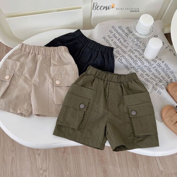 BBT34 - Bộ Beemo áo cotton sát nách + quần kaki bé trai size 80-130 (form to)