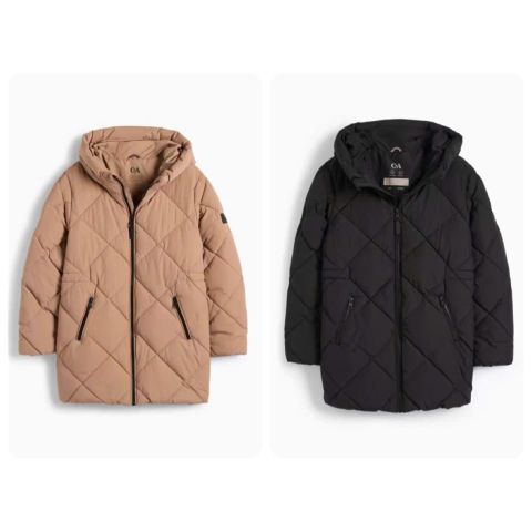 AK06 - Áo khoác phao chần trám CA siêu nhẹ dáng dài cho bé size 8-14y