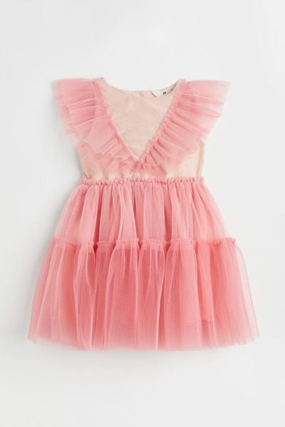 V00072 - Váy công chúa tutu ren dập ly nhiều màu size 2-12y