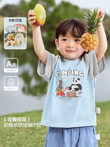 ABT37 - BM2 Áo cotton Cutepanda tay giác lăng nhiều màu cho bé size 90-120