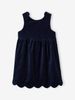 V00110 - Váy nhung dự tiệc bé gái 2 màu đỏ/navy size 2-14y