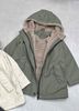 AKBT07 - Áo khoác raincoat lót lông nhiều màu cho bé size 6-14y