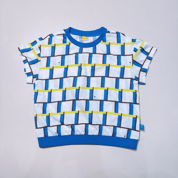 ABT48 - Áo thun cotton Mm 2 màu hoạ tiết vàng, xanh cho bé size 90-130